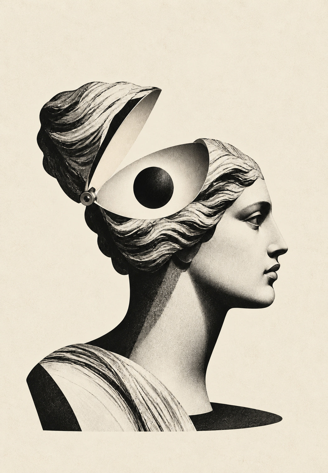 Il busto dall'occhio spalancato