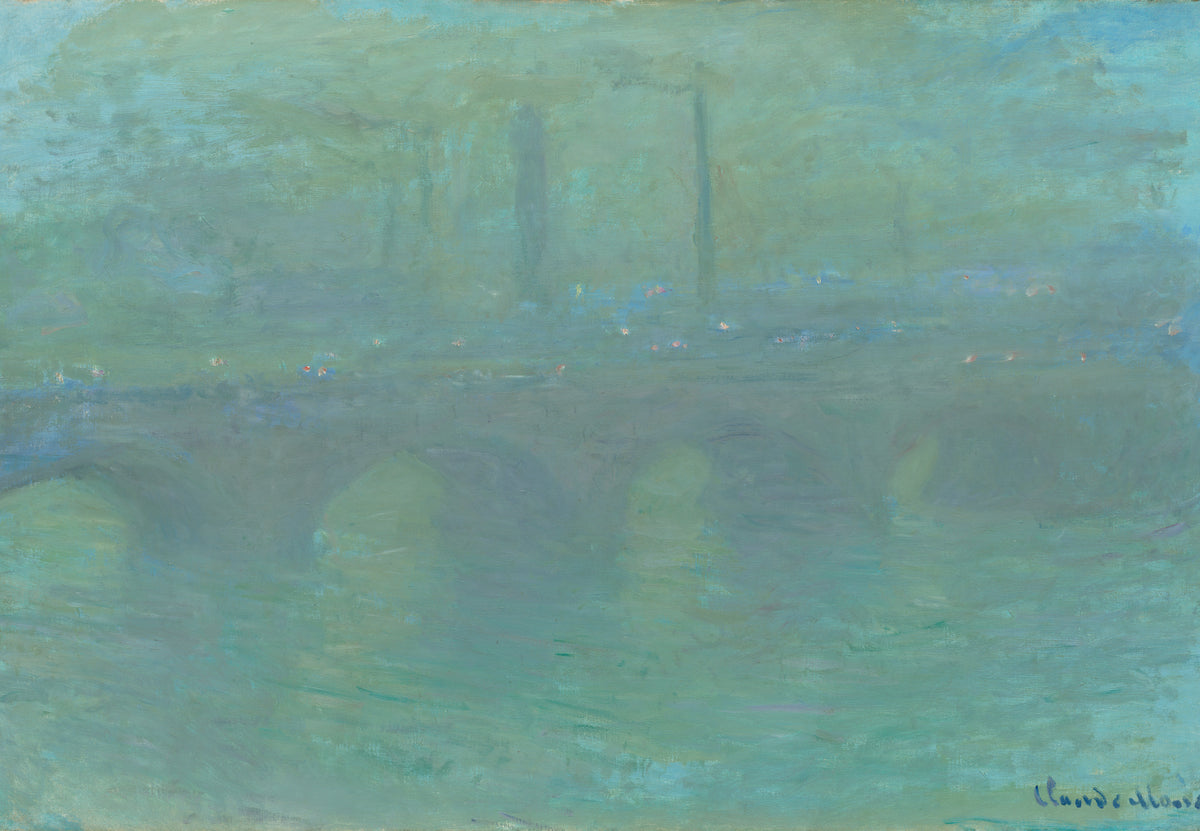 Waterloo Bridge, London, in der Dämmerung