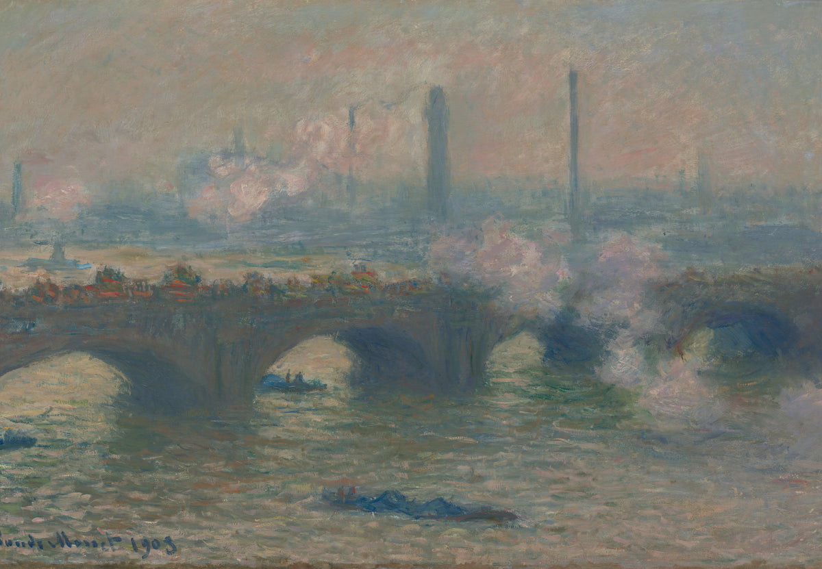 Il ponte di Waterloo, tempo grigio