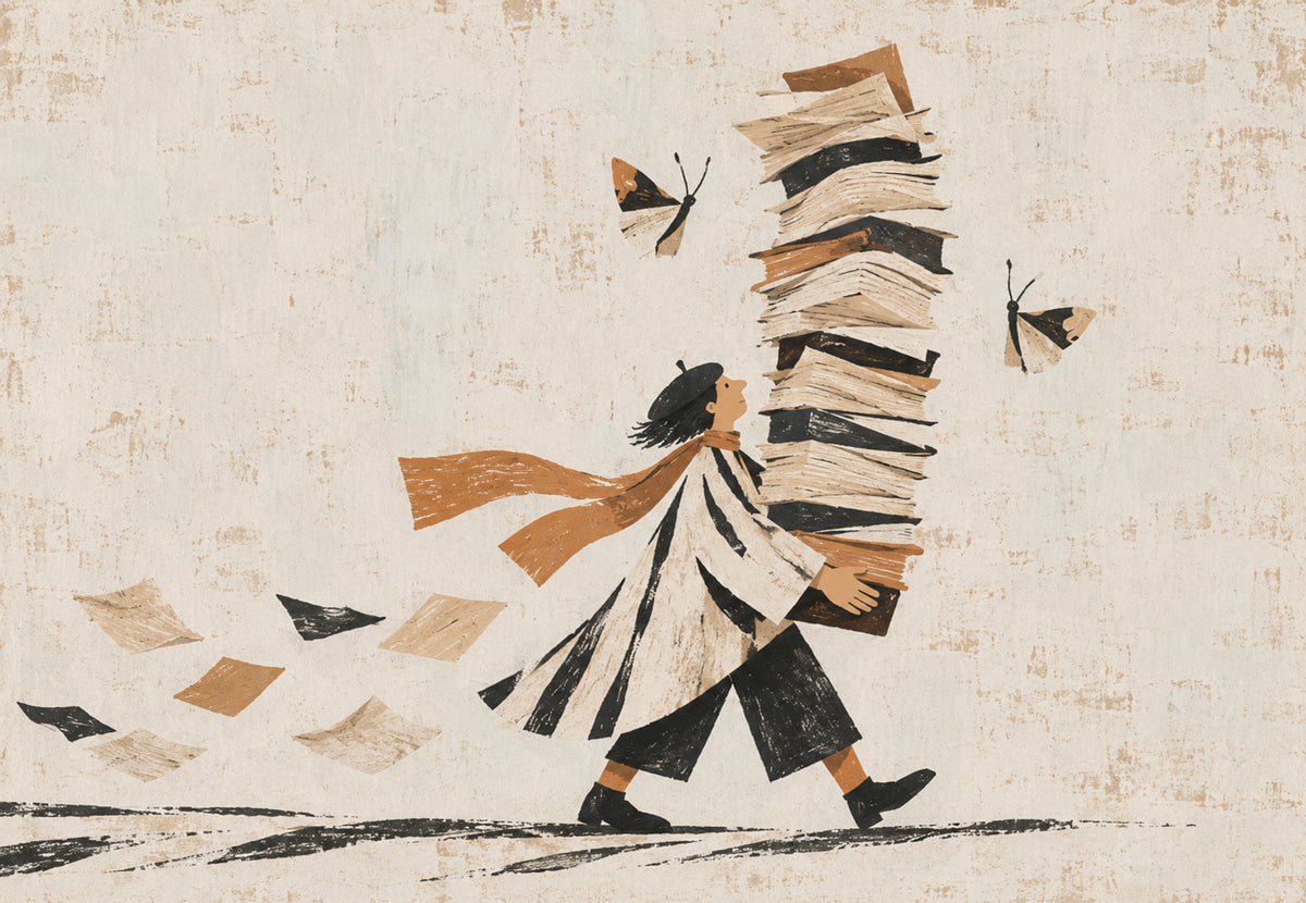 The Book Carrier (Landscape)