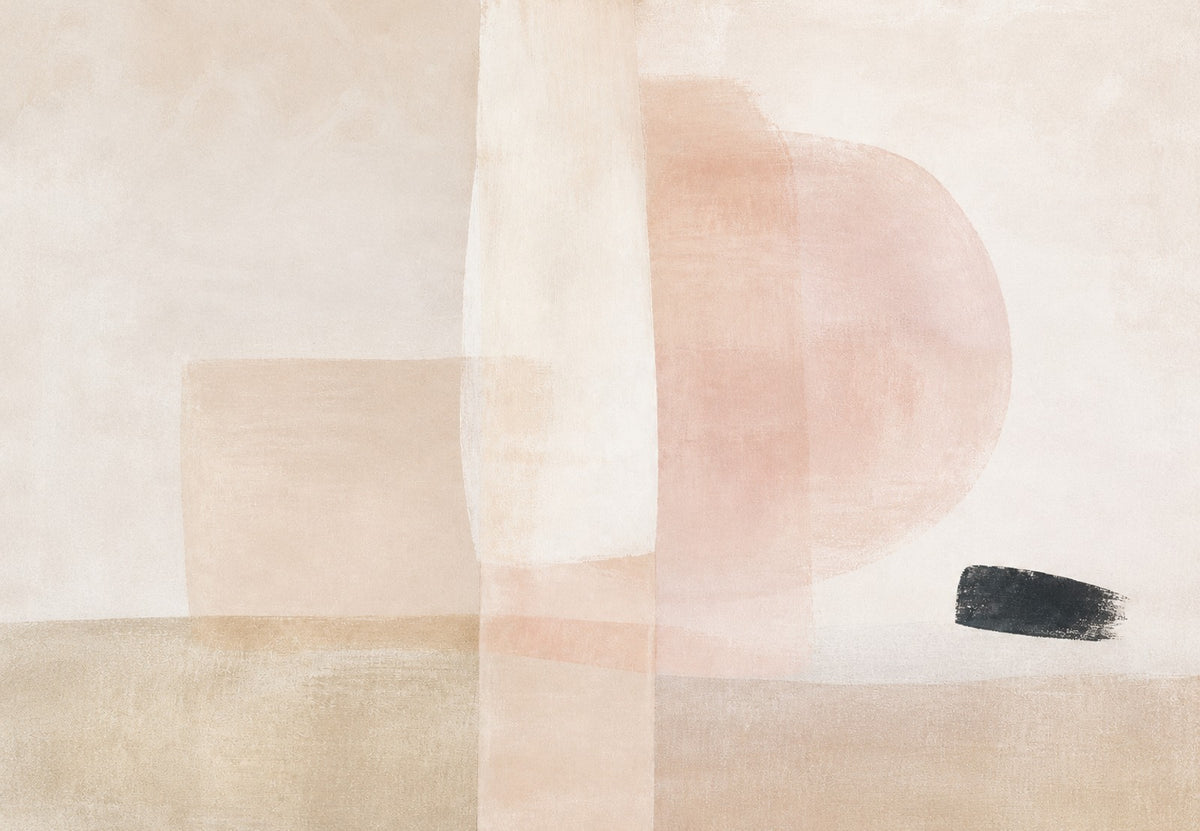 Soft Shapes and the Black Accent (Landscape)