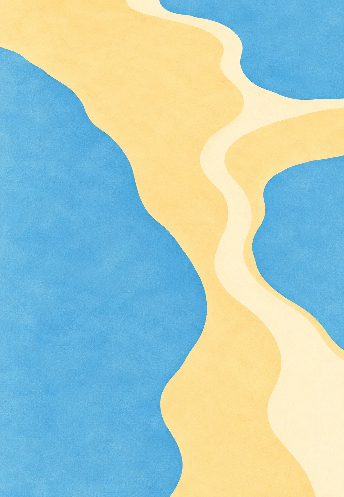 Meandri di sabbia e acqua