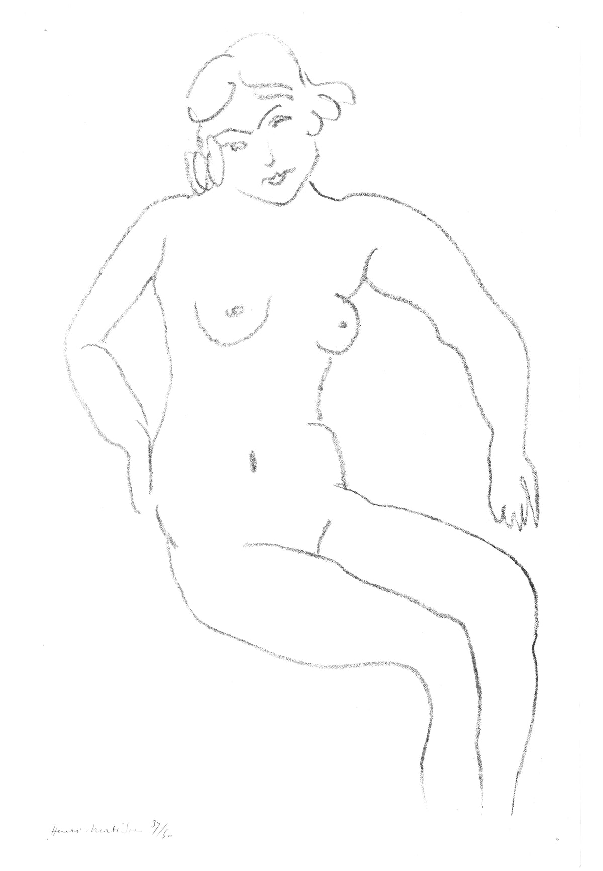 Nudo seduto