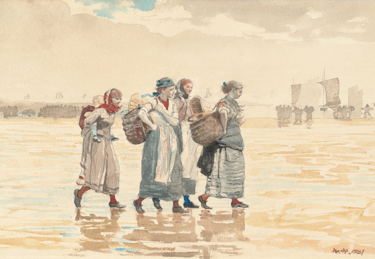 Four Fishwives on the Beach