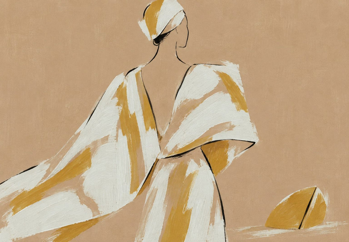 Silhouette au turban doré