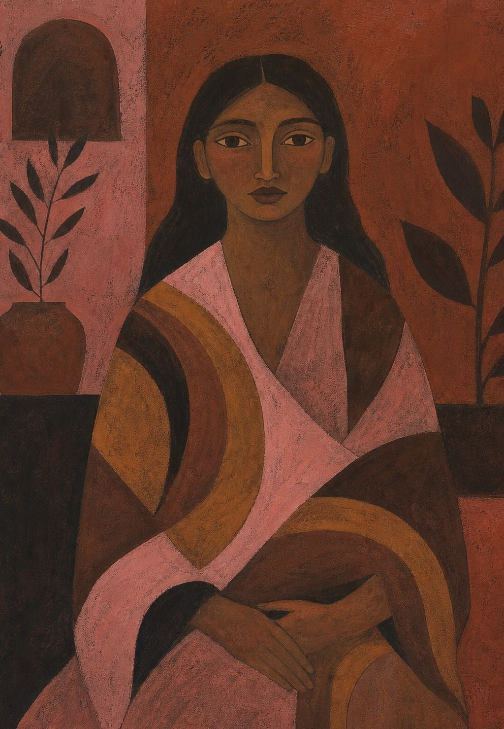 Assise dans la lumière