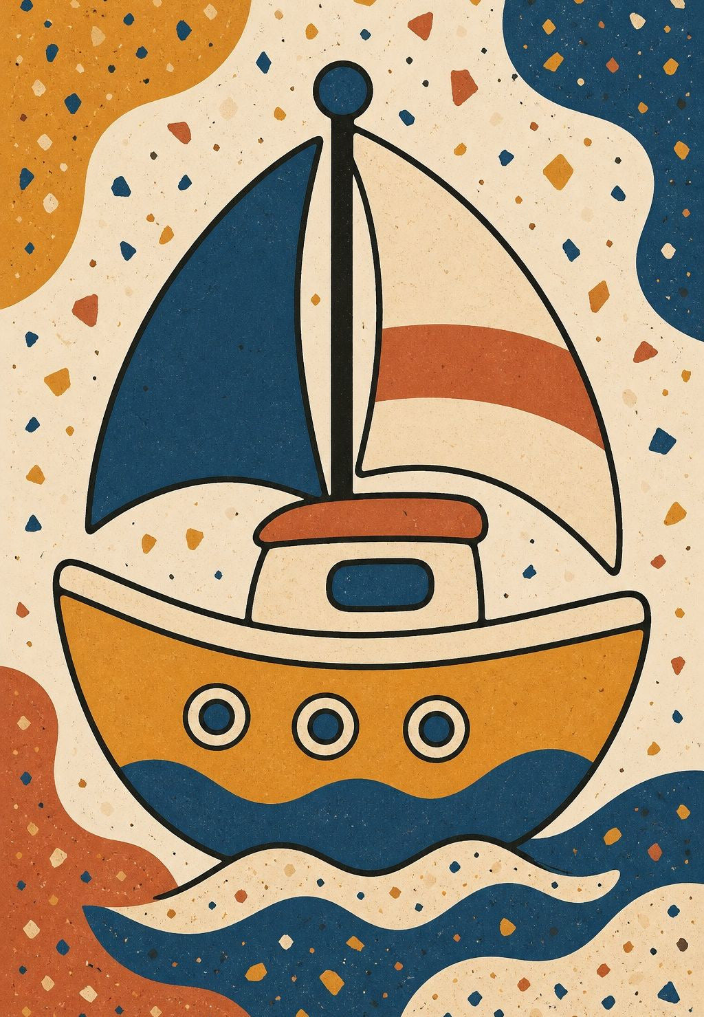 Velero de ojos de buey redondos