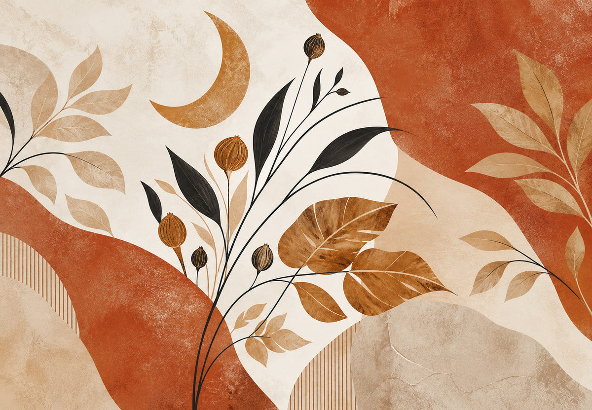 Leaves under the crescent (Landscape)