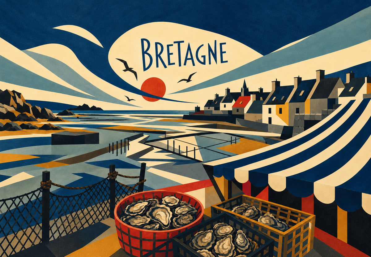 Bretagne - Die Austernkörbe (Querformat)