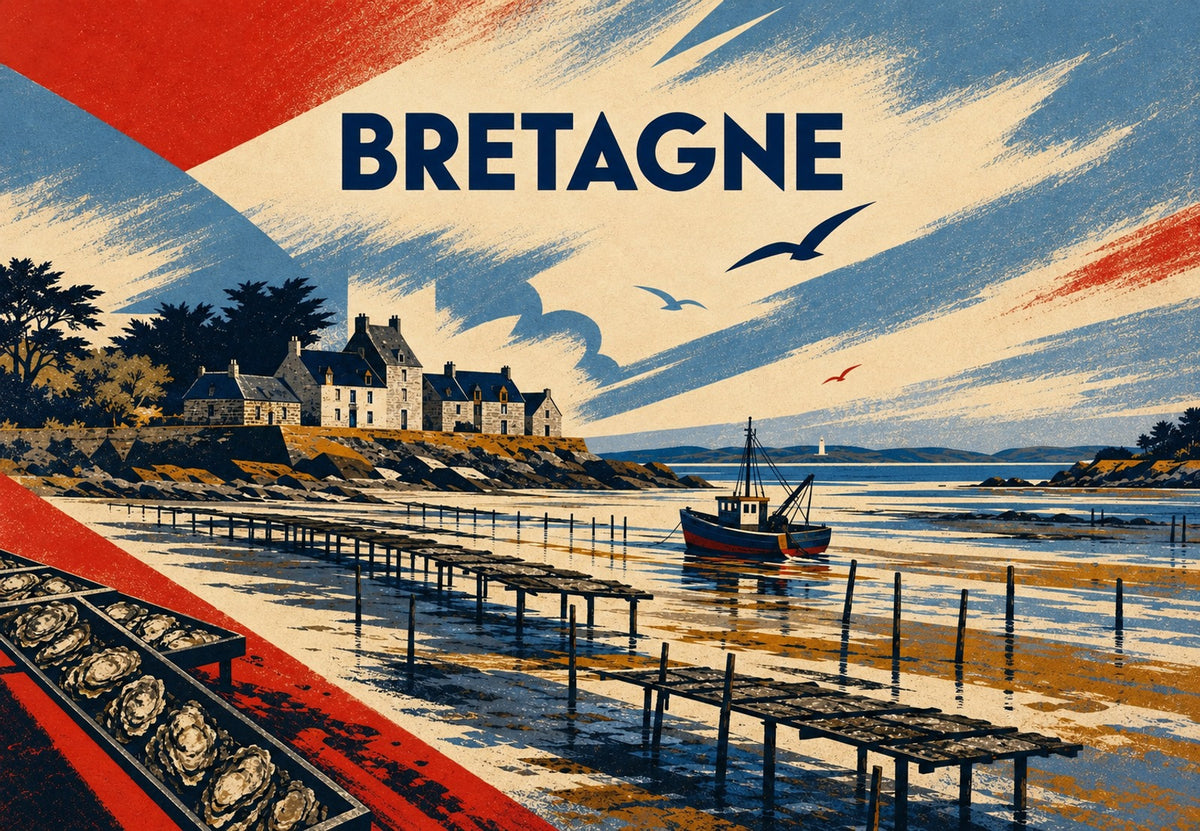 Bretagne - Der Austernhafen (Querformat)