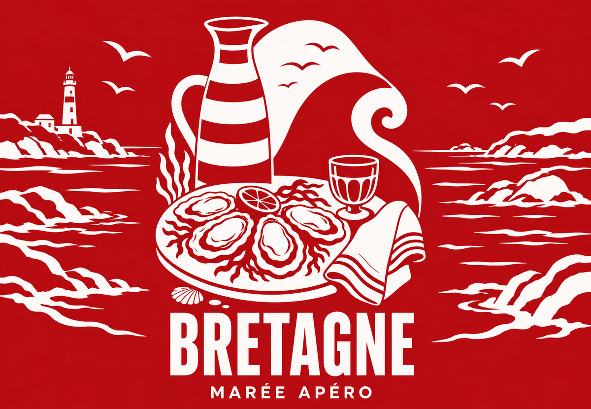 Brittany - Low tide aperitif (Landscape)