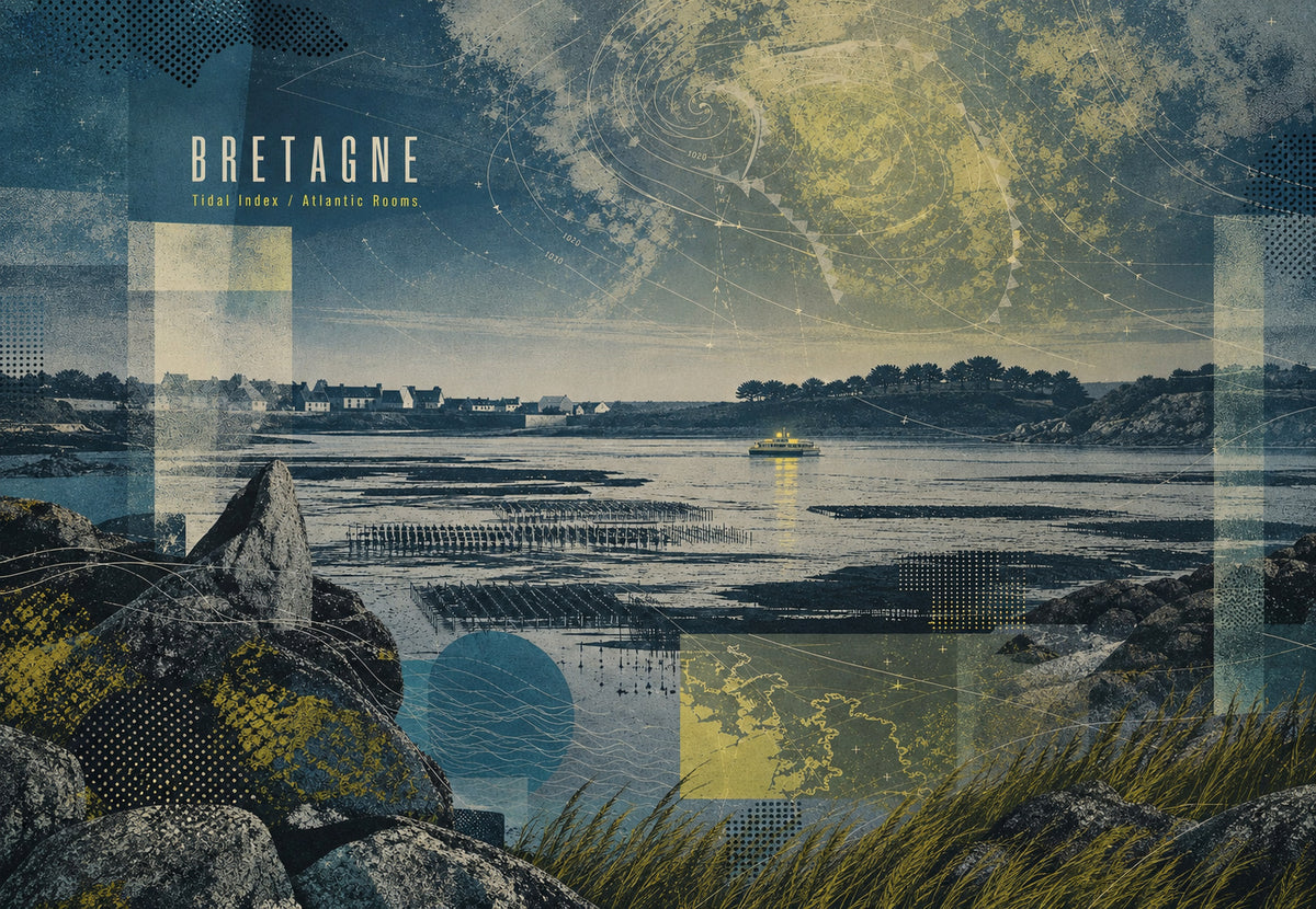 Brittany - Tide table over the Atlantic beds (Landscape)