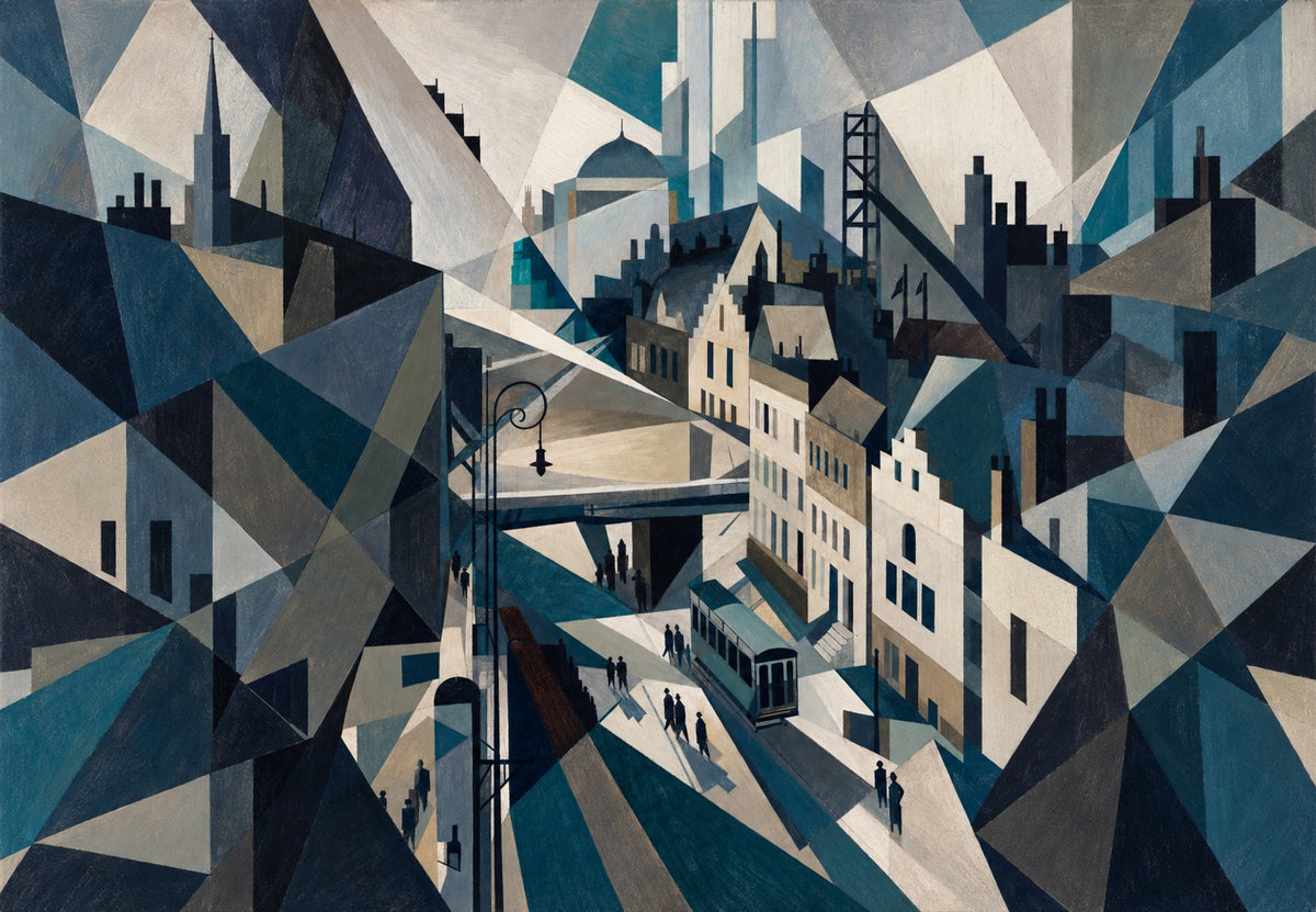 Die Stadt in Splittern (Querformat)