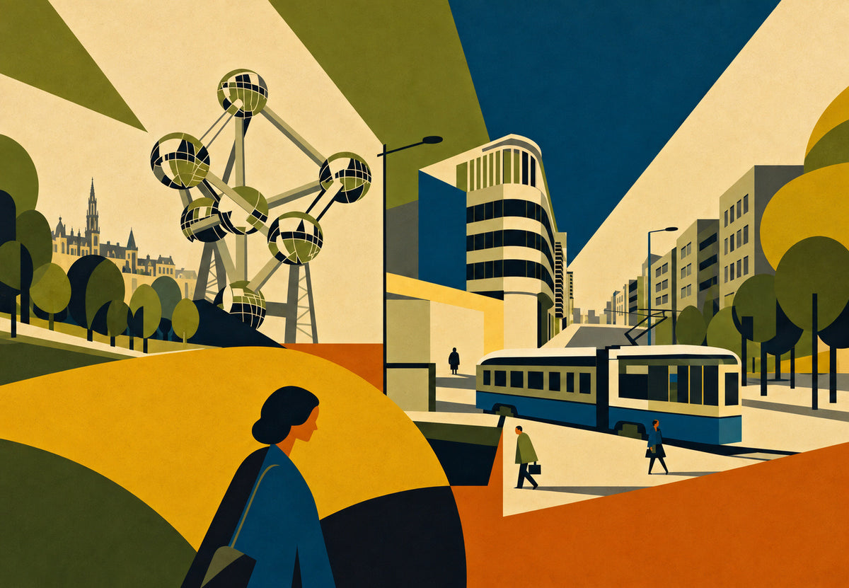 Das Atomium in Facetten (Querformat)