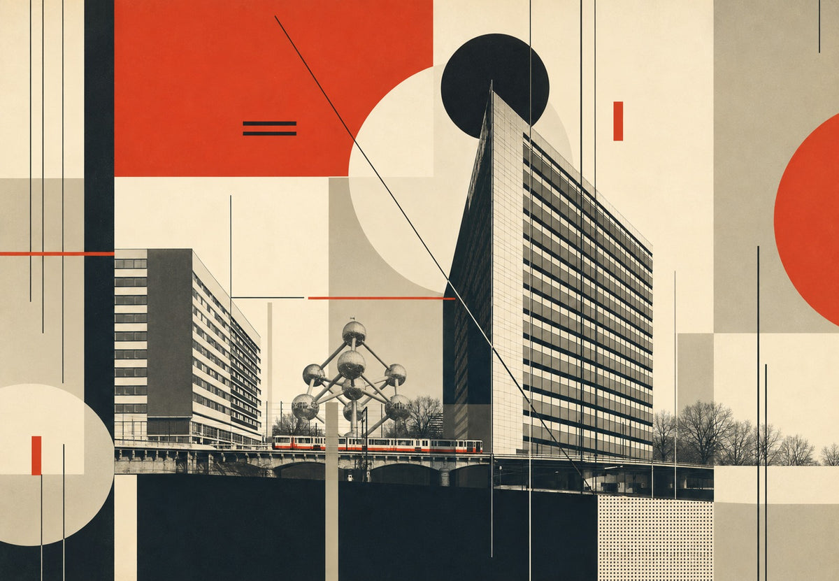 The Atomium in montage (Landscape)