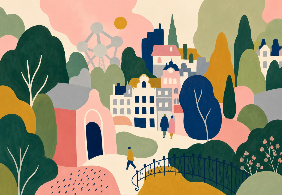 Pastelltraum am Atomium (Querformat)