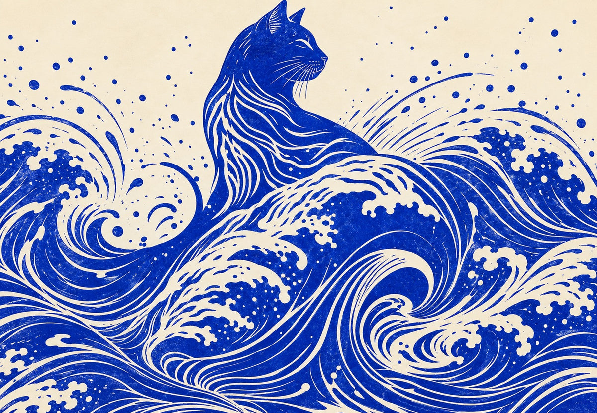 The wave cat (Landscape)