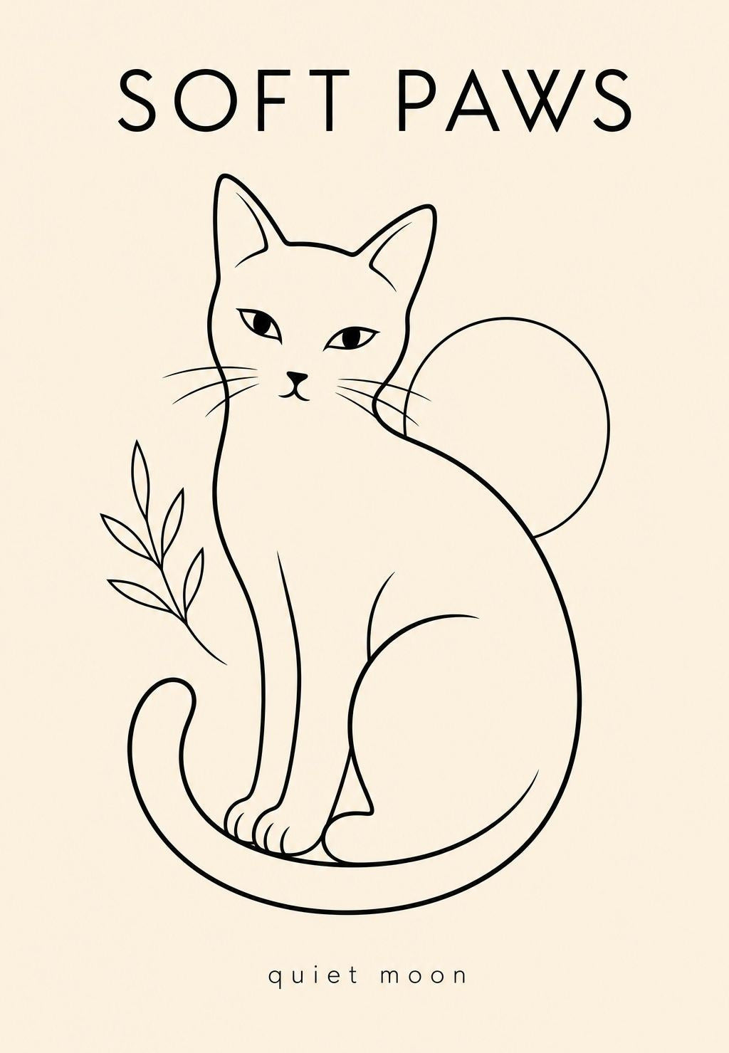 Le chat au trait