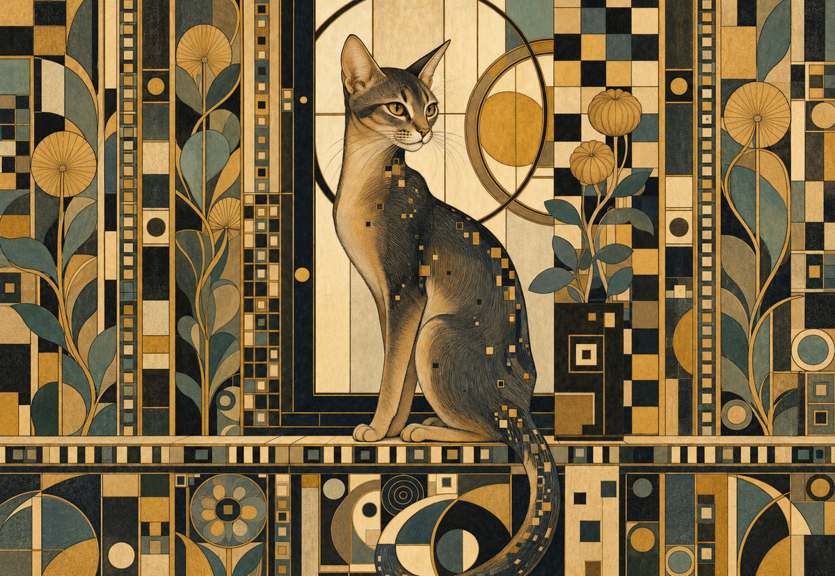 Il gatto in mosaico (Orizzontale)