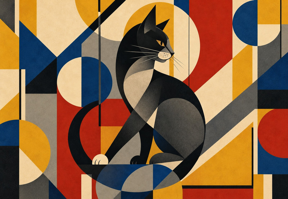 Il gatto dalle forme vivaci (Orizzontale)