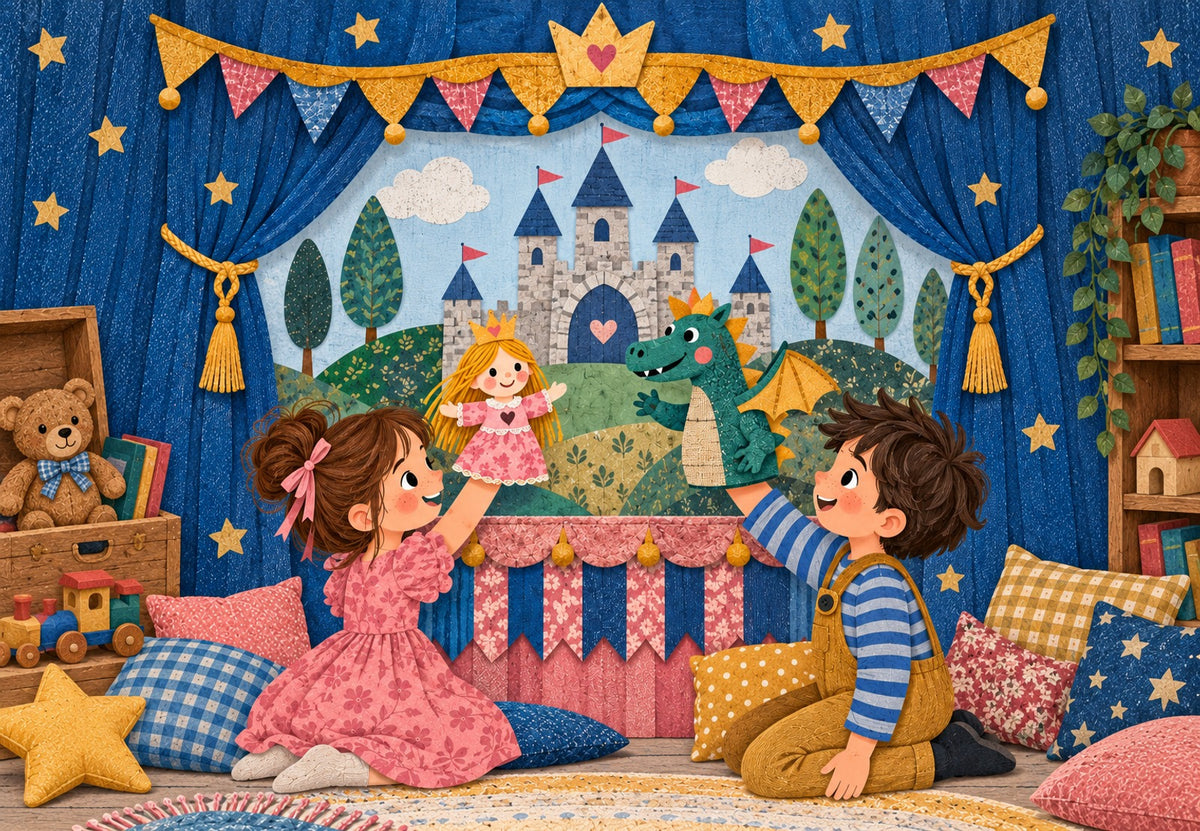 Das Theater der Prinzessin und des Drachen (Querformat)