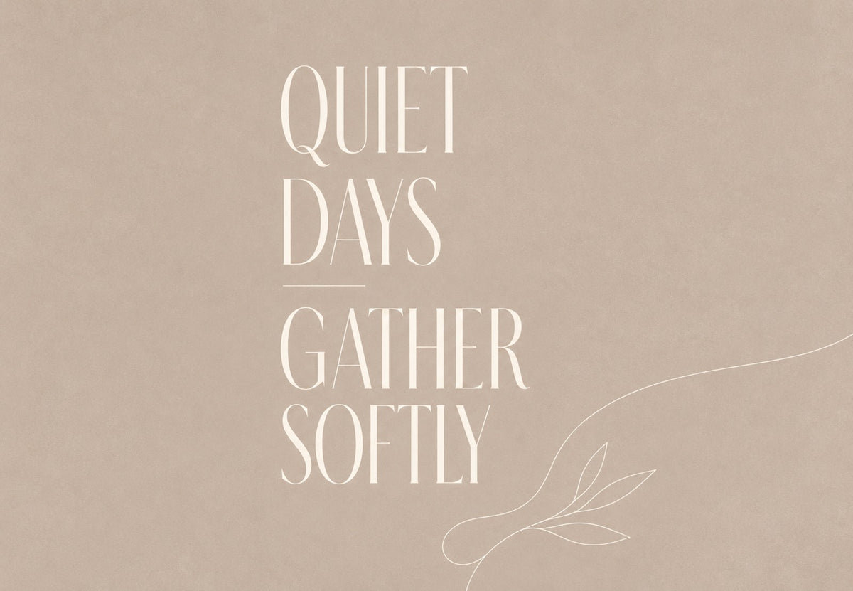 Quiet Days Gather Softly and the white leaf (Landscape)