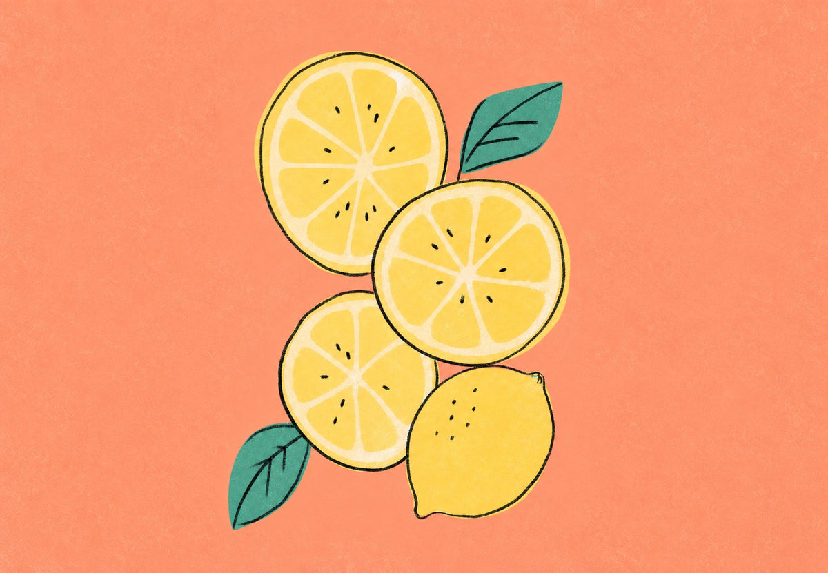 Lemons in coral sunlight (Landscape)