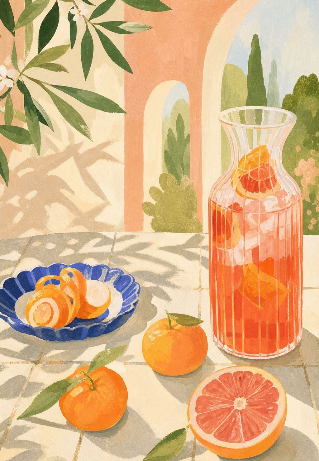 Citruskancsó a teraszon