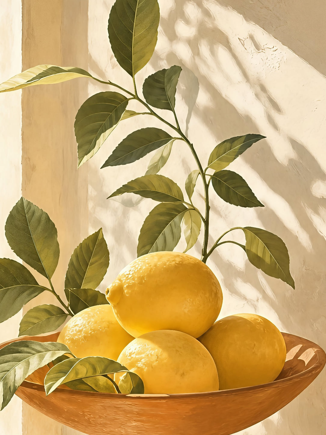 Detail a taille reelle du tirage, affiche citron la coupe de citrons paysage
