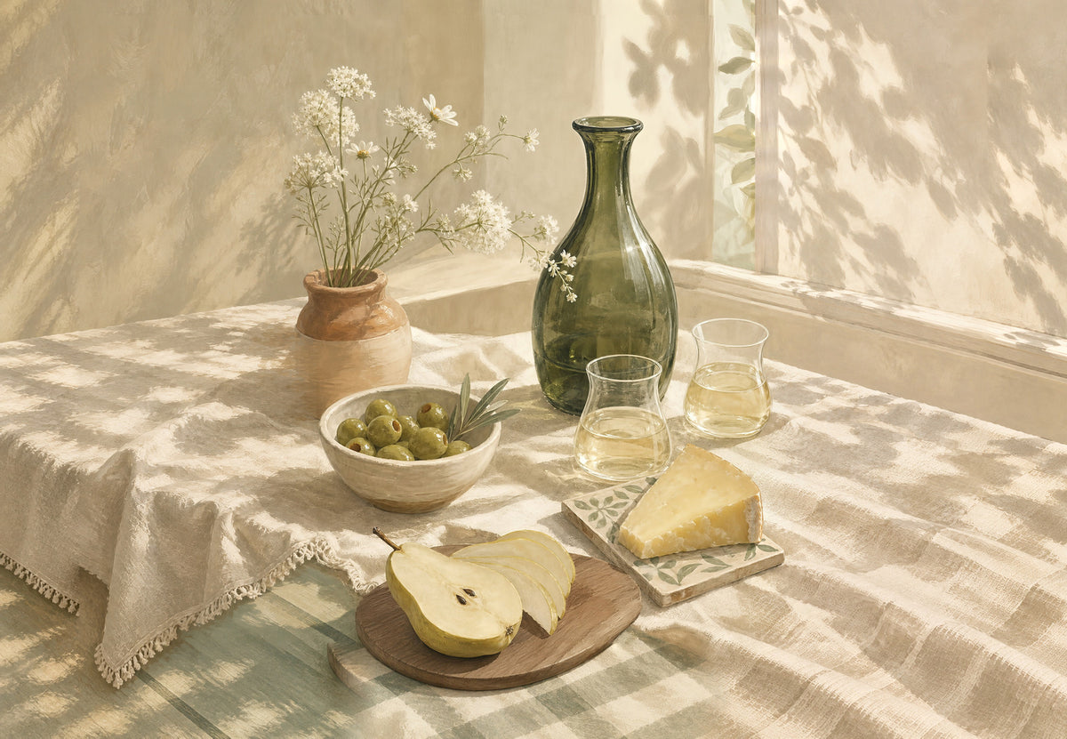 Aperitif az abroszon (Fekvő)