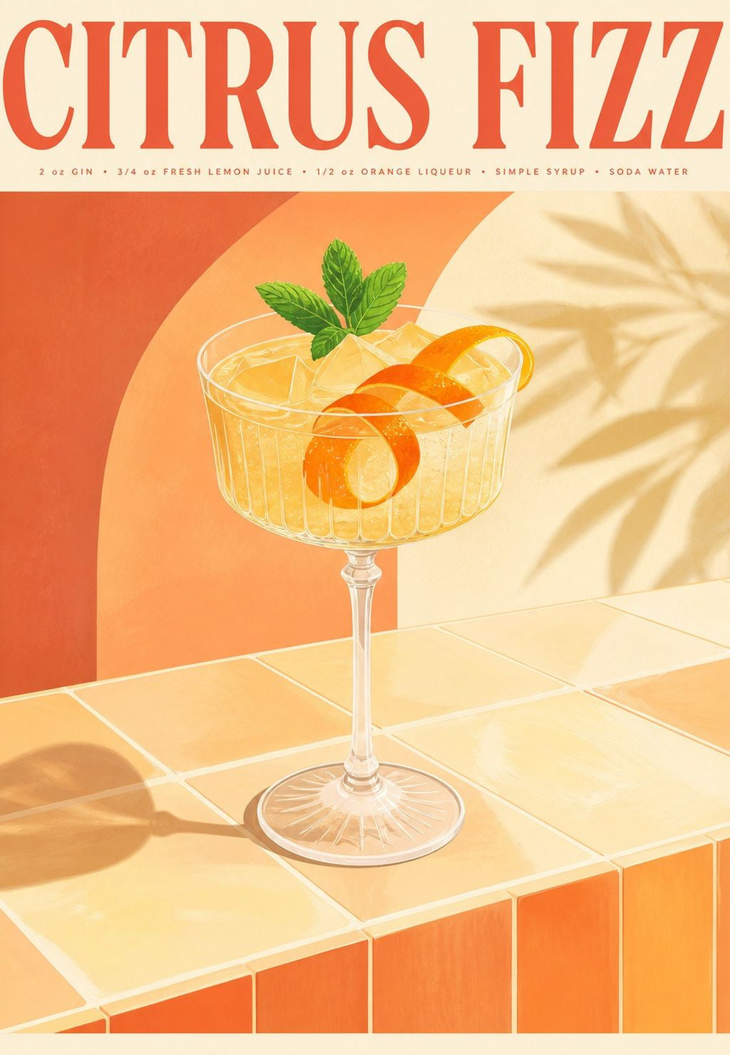 Citrus Fizz con menta