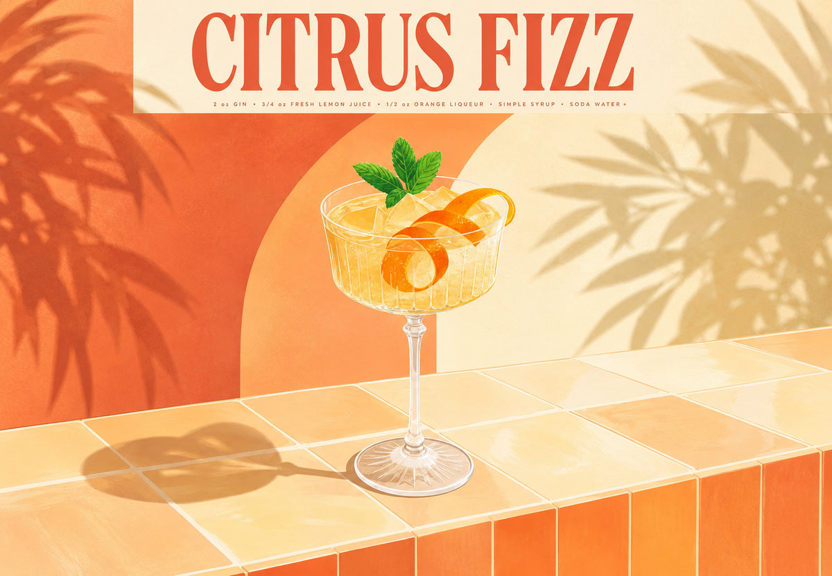 Citrus Fizz with mint (Landscape)