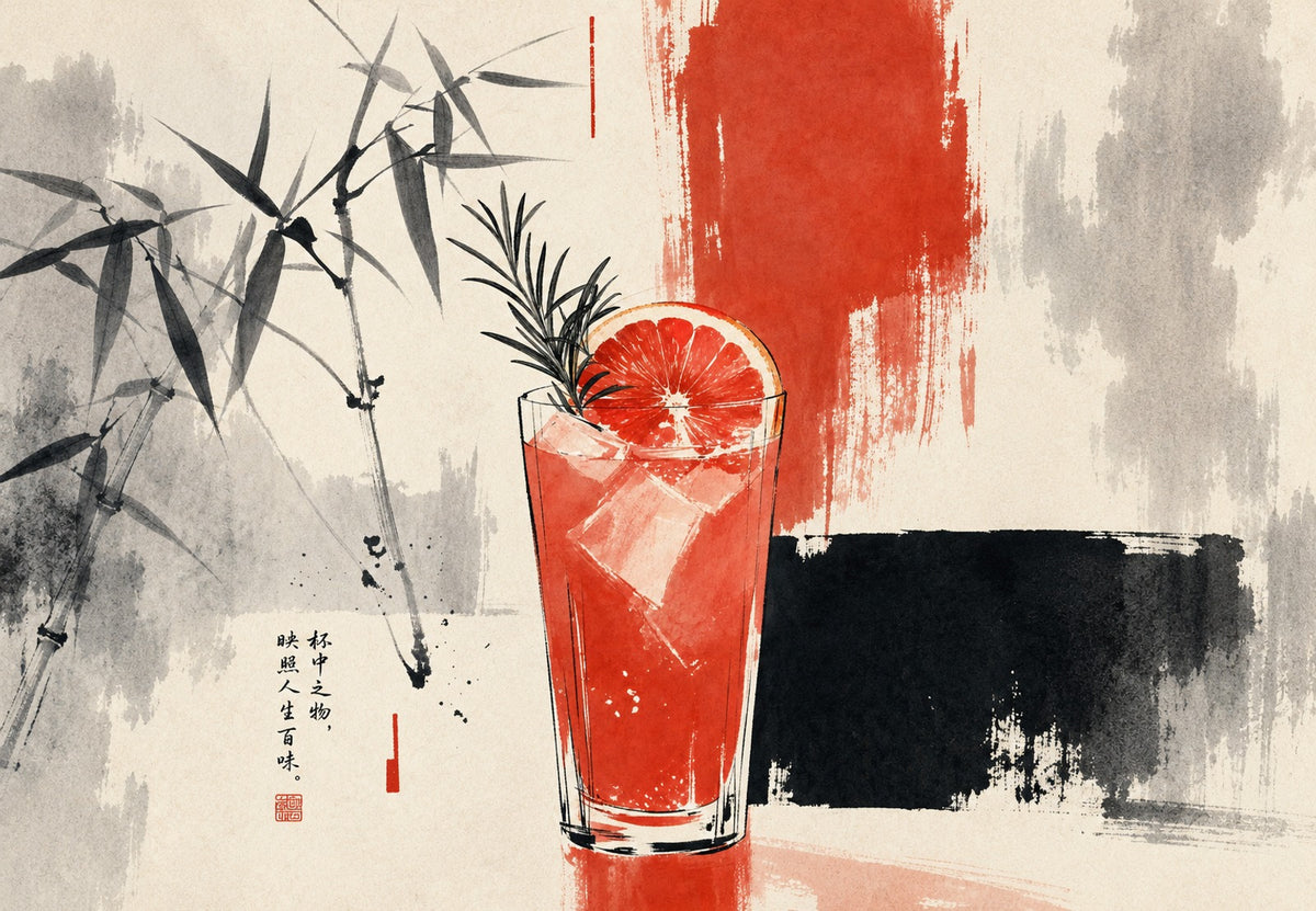 Highball pod bambusami (Poziom)