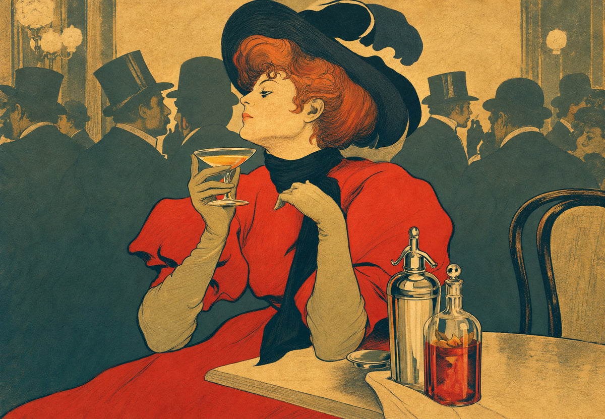 La bella in rosso (Orizzontale)