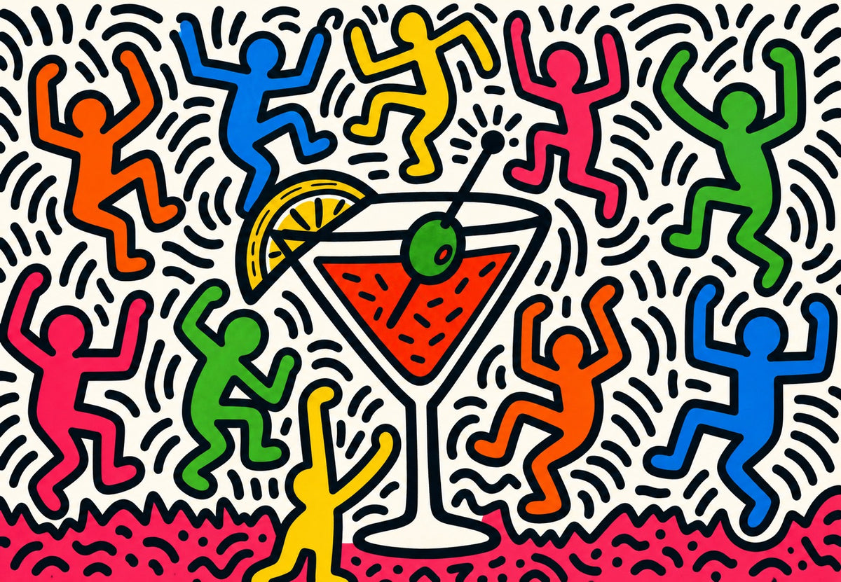 Der tanzende Cocktail (Querformat)
