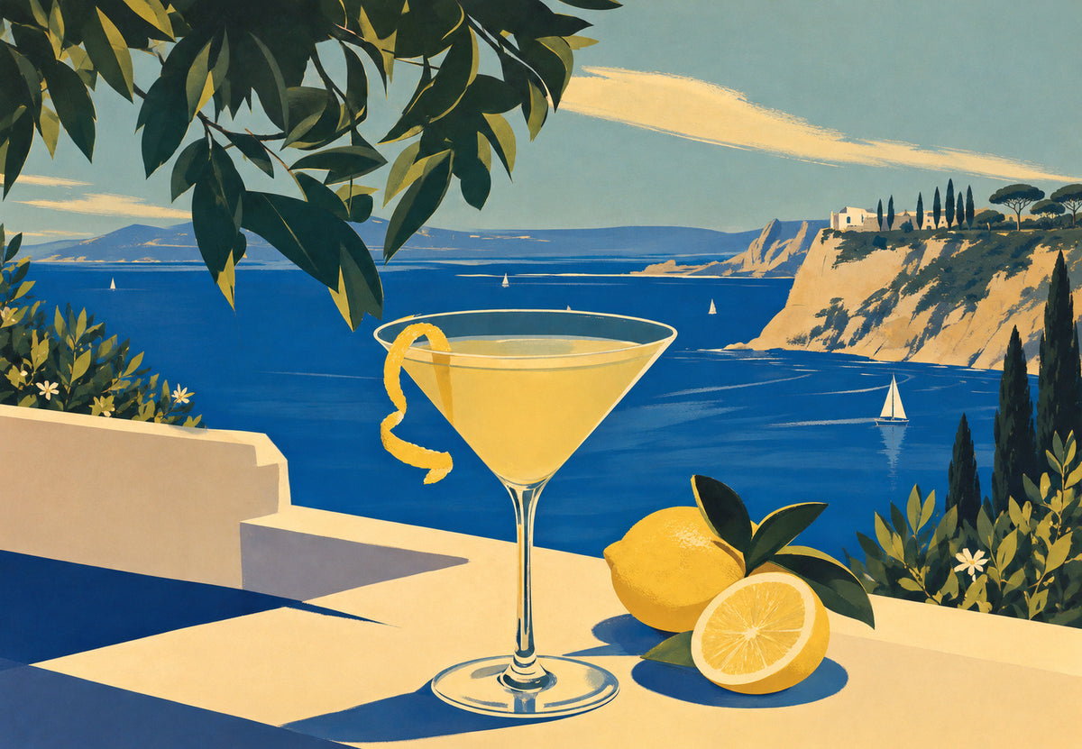 Martini am Mittelmeer (Querformat)
