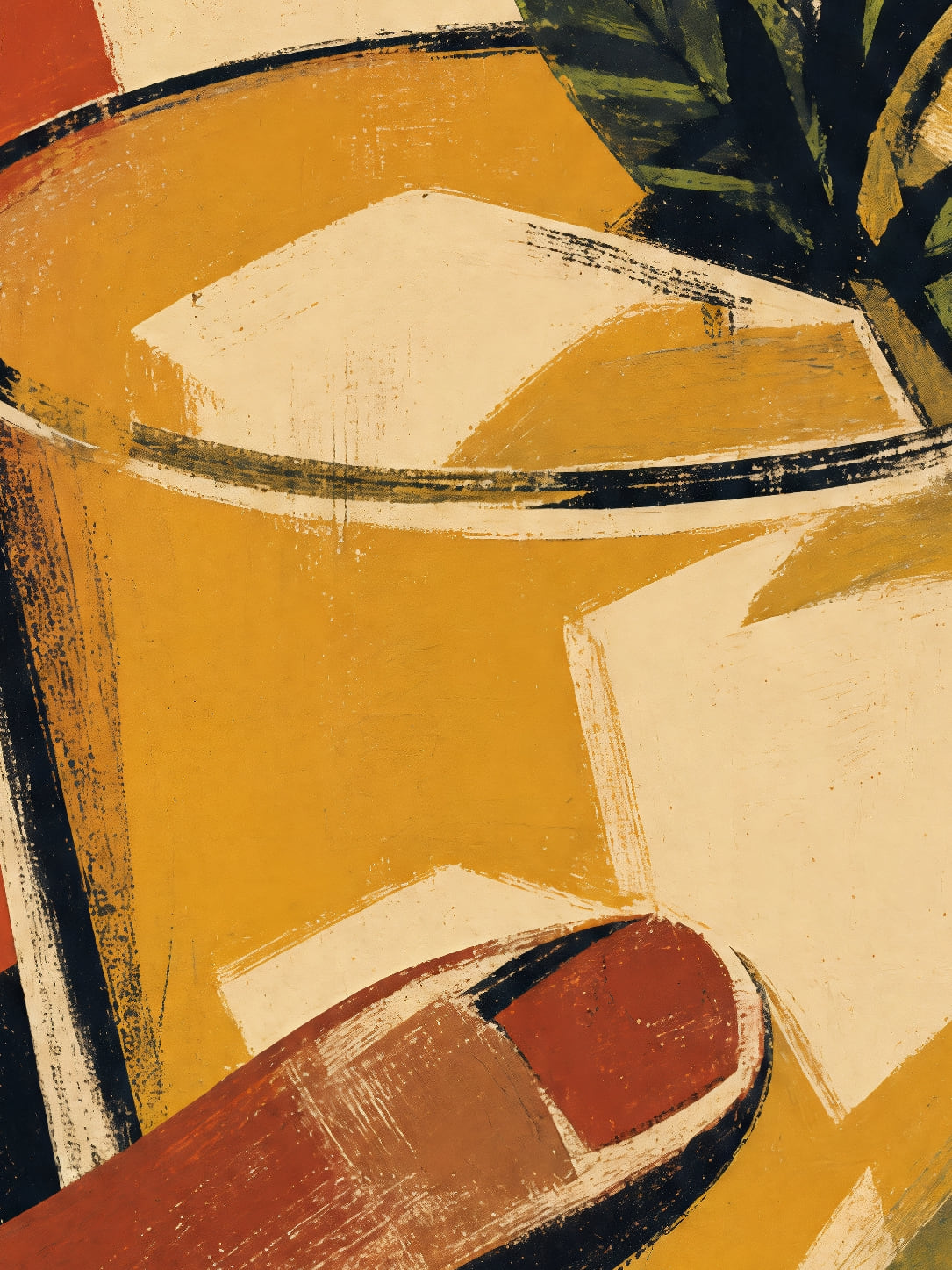 Detail a taille reelle du tirage, affiche cocktail mojito pop de la havane