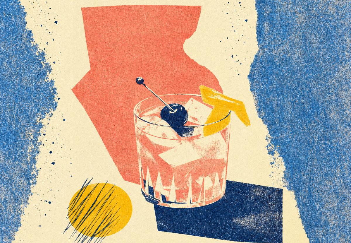 Negroni su fondo corallo (Orizzontale)