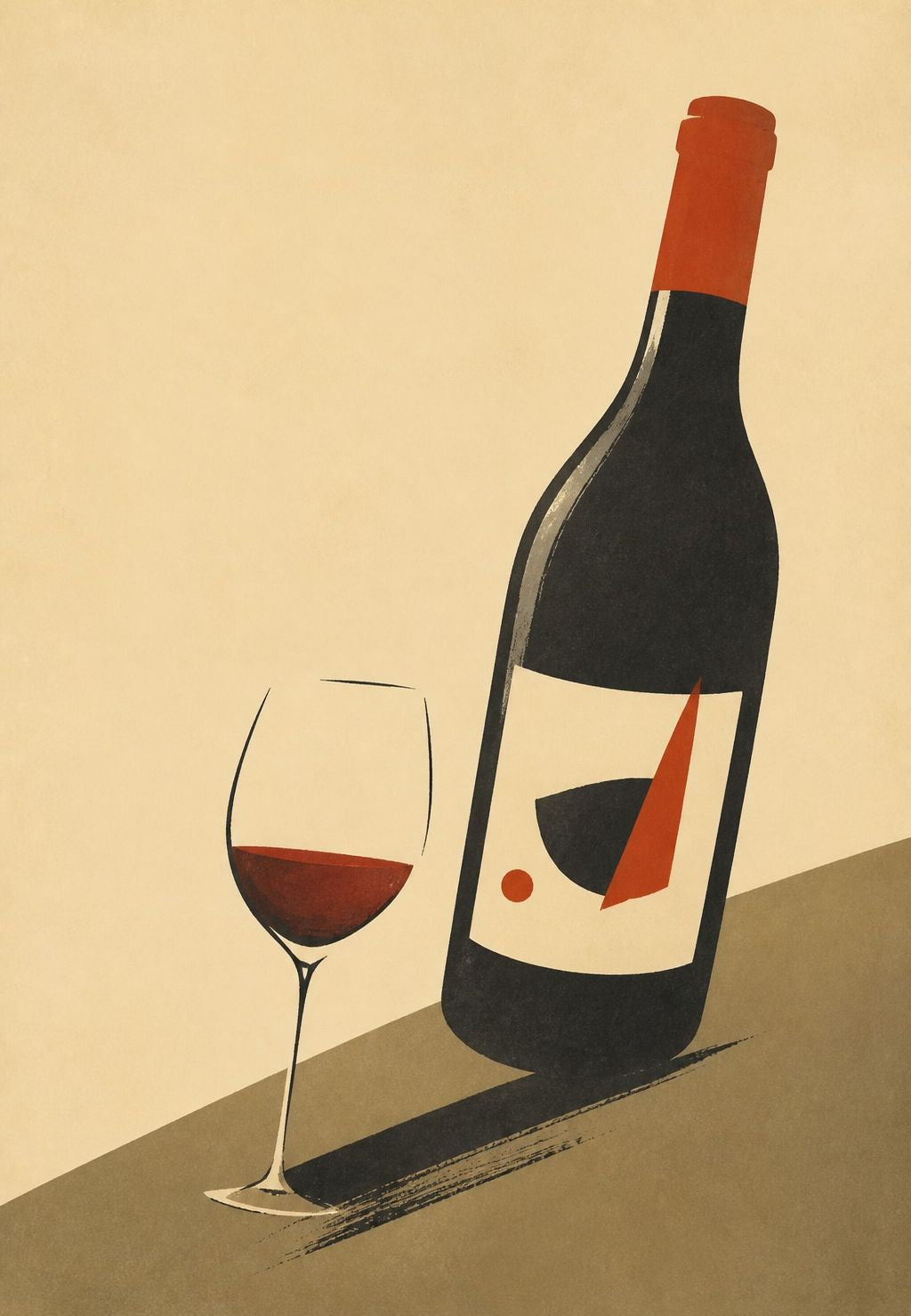 The Bottle and the Glass at the Low Hour
