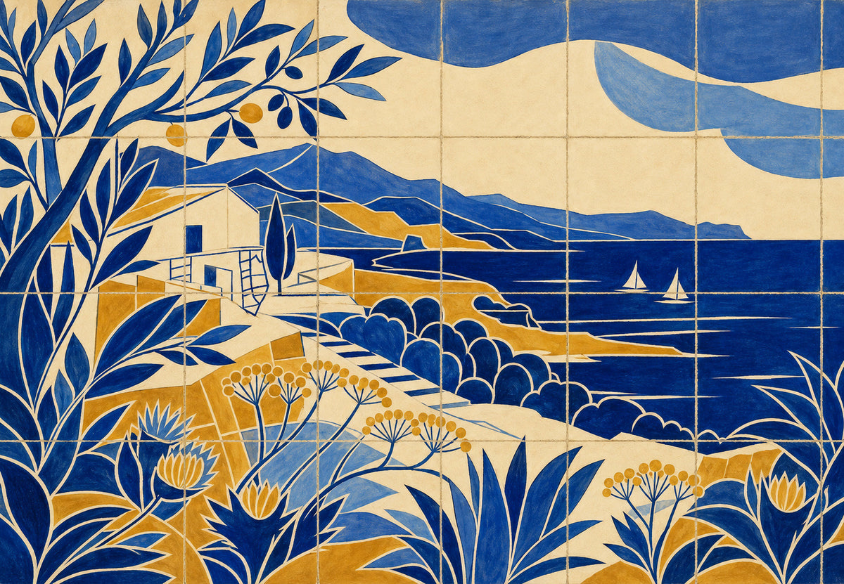Korsika - Pobřeží v azulejos (Na šířku)