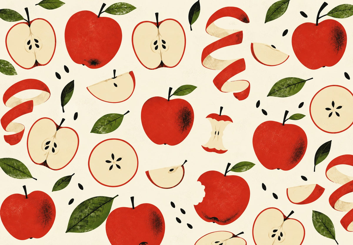 Anatomía de la manzana (Horizontal)