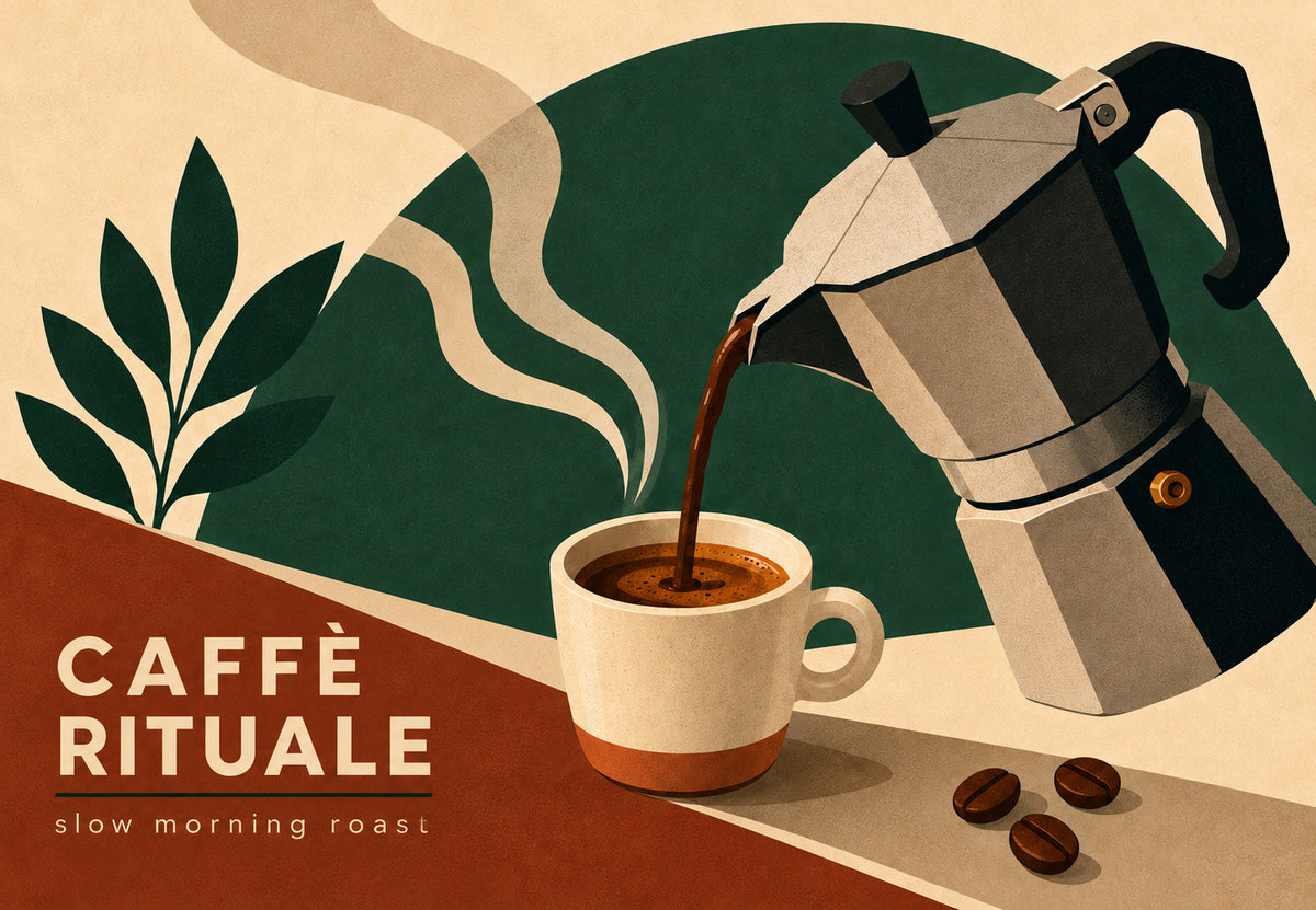 Das Kaffeeritual (Querformat)