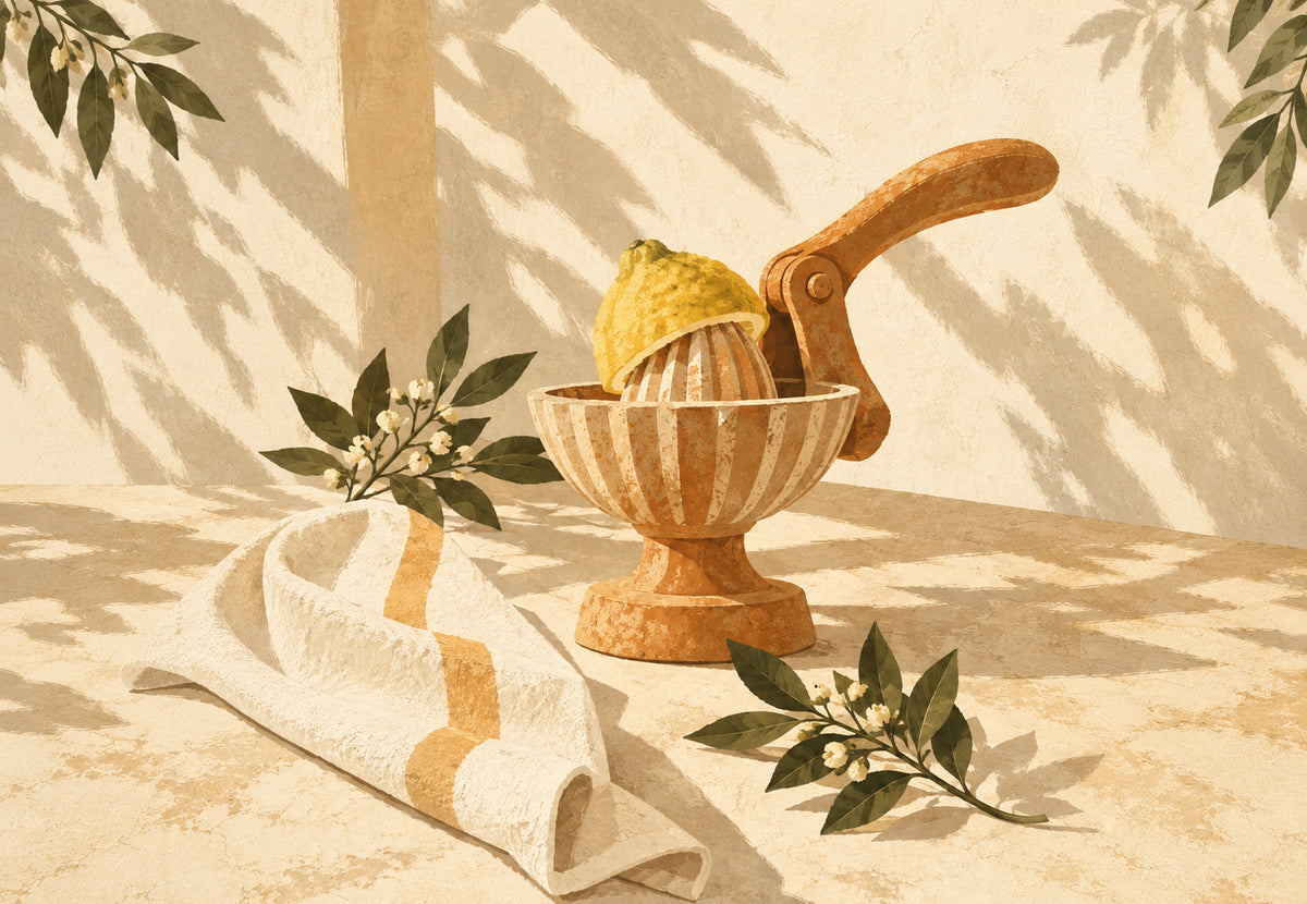 Limón y flores de limonero (Horizontal)
