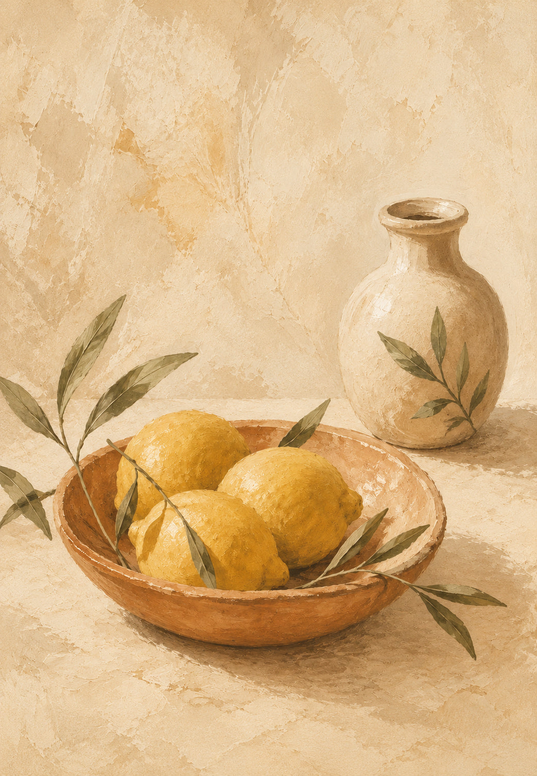 Limoni e ramo d'ulivo
