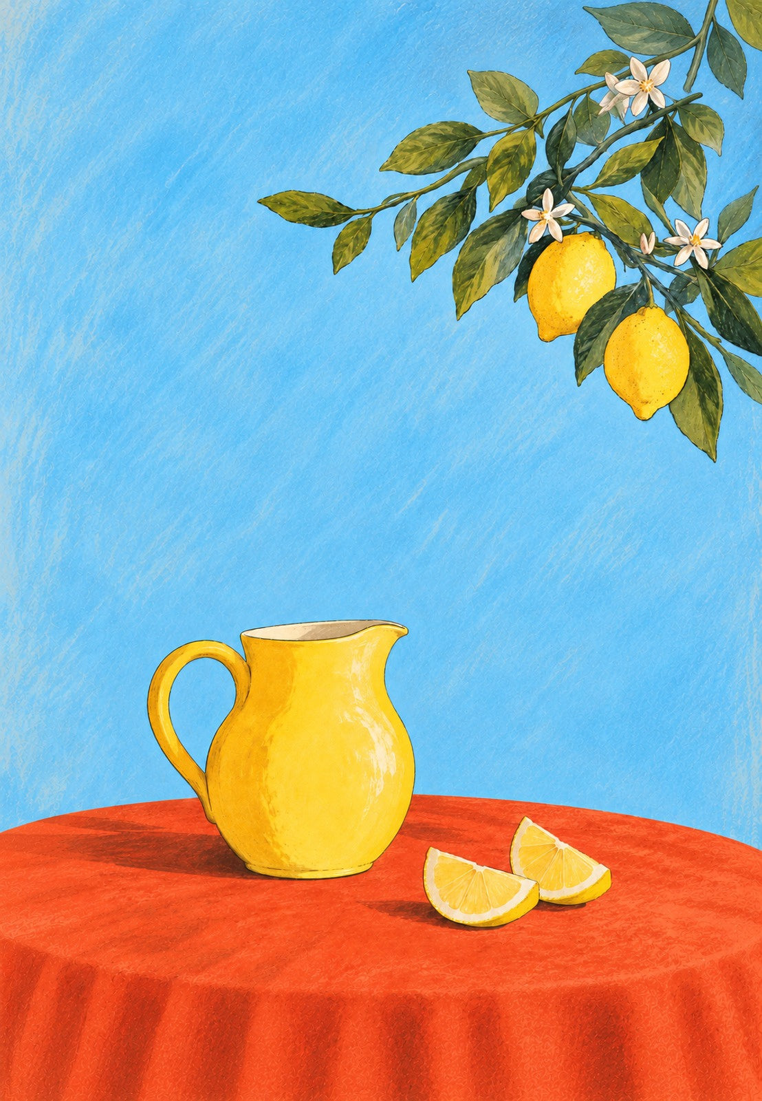 The Yellow Pitcher and the Lemon Wedges