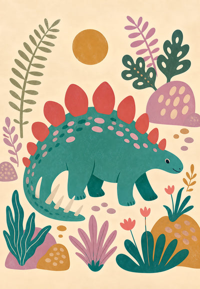 Stegosaurus im Dschungel