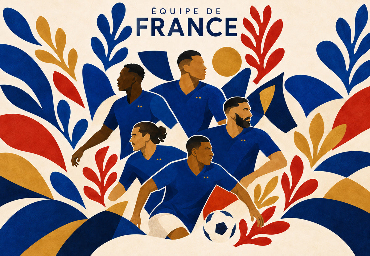 Die vollzählige Mannschaft (Querformat)