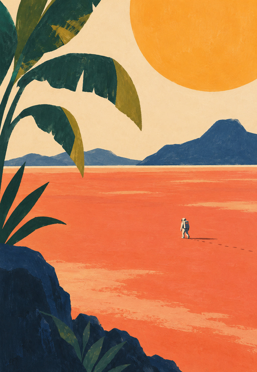Promenad på den orangea planeten