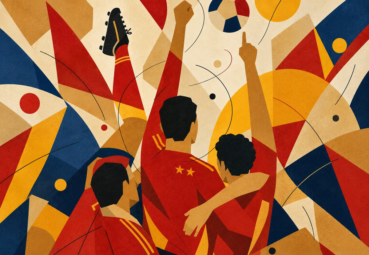 Joy rising in the stadium (Landscape)