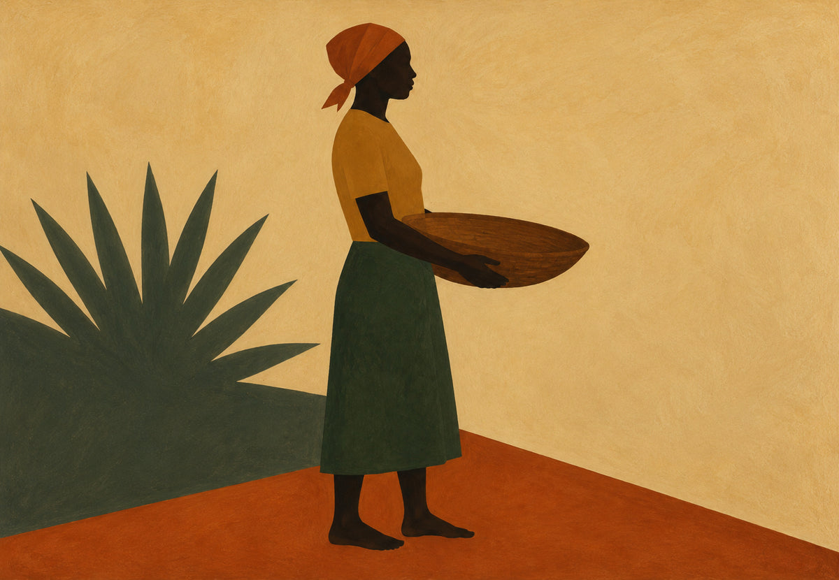 La Femme au Panier Tressé (Paysage)